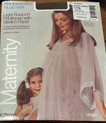 Vintage 1970s Pantihose Cotton Crotch Maternity JCPenney Brand Nylon Pantyhose