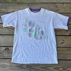VTG ‘90s Zeke’s Landing Marina Glitter Seashells T-Shirt – Large