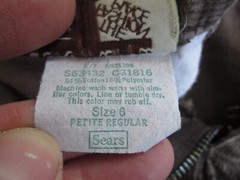Vintage Sears Fashion JTF Fit Pants 6 24×28 Corduroy Brown Straight Leg Hippy