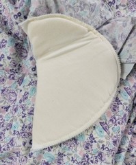 Vtg Licorice S/S White Top w Purple/Pink/Blue Florals Concealed Buttons Size S