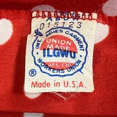 Vintage Hudson’s Blouse Red With White Polka dots Bow Collar Long Sleeve Shirt
