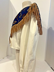 VTG Banjo Dallas Texas Crop Top Western Fringe Cowgirl Jacket Silver Star Button