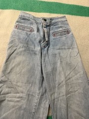 Vintage 60s 70s Landlubber Flare Wide Leg Jeans Hippie Disco 23×29 11.5 Leg