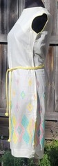 Vintage 60s Mod Mini Dress, Geometric Carnaby St, Youthquake Go Go Easter, Sz. 8