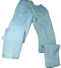 Levi 512 Sz 5 Junior Jeans 1990s’ Slim Fit Tapered Leg Denim Unworn 24×40″ VTG