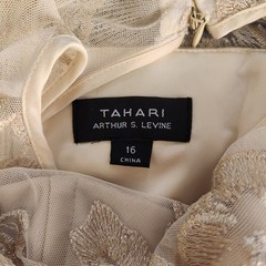 VTG Tahari Champaign Gold Lace Classic/Old-Money/Party Dress 16