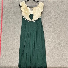 Vtg Scott McClintock Dress Womens 10 Green Eyelet Lace Long Victorian Style 80’s