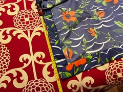 Vintage Howard Wolf Blue Orange Floral Dagger Collar Maxi Belted Shirt Dress-M