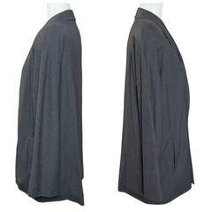 Vintage Escada Gray Virgin Wool Double-Breasted 80s 90s Power Blazer Eu 36 US 6