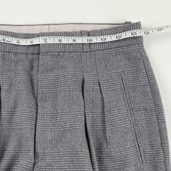 Vtg Pleated Trouser TR Bentley High Waisted Plaid Pants Old Money Measures 27×28