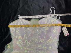 Roberta 90s Y2K Fairy Iridescent‎ Organza Gown NWT Prom Formal White Wedding 7/8