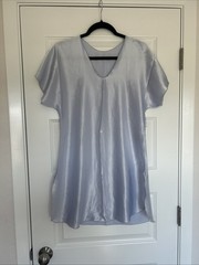 Sterling Sophisticated Periwinkle Blue Nightgown Polyester Medium VTG Made In US