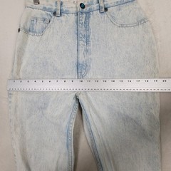 L.A. Gear Vintage Acid Washed High Waist Tapered Zip Ankle Women’s Jeans 11/28