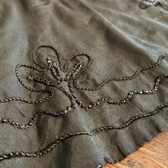 Antique Victorian Black Jet Beaded Capelet Mourning Cape 1880’s