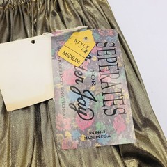 Vintage Skirt Mister Jay Fashions Int Double Jersey Foil Printed Womens M