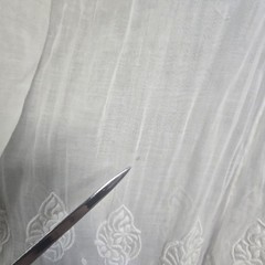 Antique 1900s 10s 20s Embroidered Cotton Lace Lawn Tea Under Dress XXS/XS READ