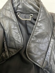 Jota U Cueros Leather and Suede Bat Wing 1980s Jacket Size L ArgentinaL(J14)
