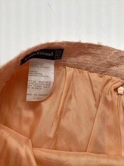 3 Piece Vintage Louis Feraud Peach Boucle Tweed Jacket Skirt Suit Princess Diana