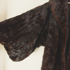 Vintage Umpa Dark Ranch Mink Coat Brown Mid Length Flawed For Repair