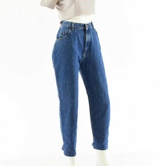 80s Vintage Lee Dark Stone Wash Tapered Leg High Waist Jeans Womens 14s Yoke