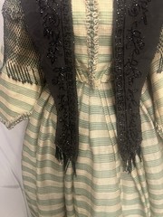 1880’s Silk Faille & Jet Beaded Mantel