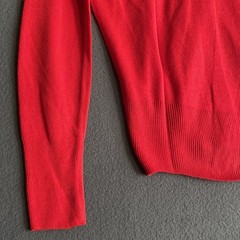 Vintage Cardigan Women’s Size S Red 1950s 100% Acrylic Fibre V-Neck Button Front