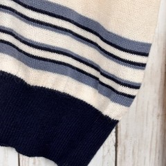 Vintage 1980s Fila V-Neck Knit Tennis Preppy Ivy League Sweater Women Sz 8