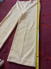Beautiful Vintage Queen Casuals Yellow Pinstriped Women’s Suit S/M