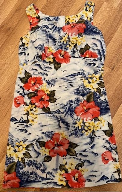 HILO HATTIE vintage hawaiian dress retro Y2K 90’s tropical luau Size 12