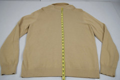 Vintage Ralph Lauren Jeans Co Sweater Shirt Size L/XL 00s Tan Knit Buckle Pocket