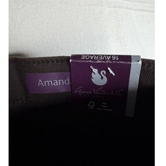 New Gloria Vanderbilt Amanda Slimming Classic Tapered Leg Pants size 16 Brown
