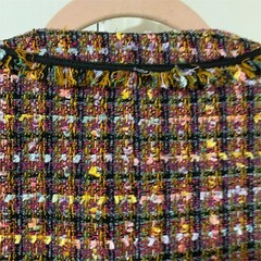 Vtg Lane Bryant Jacket Coat Women’s Sz 18 Tweed Boucle Woven Hong Kong