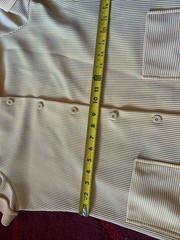 Beautiful Vintage Queen Casuals Yellow Pinstriped Women’s Suit S/M