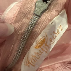 Harry Keiser Party Dress Cocktail Rose Pink Taffeta Vintage 1950s