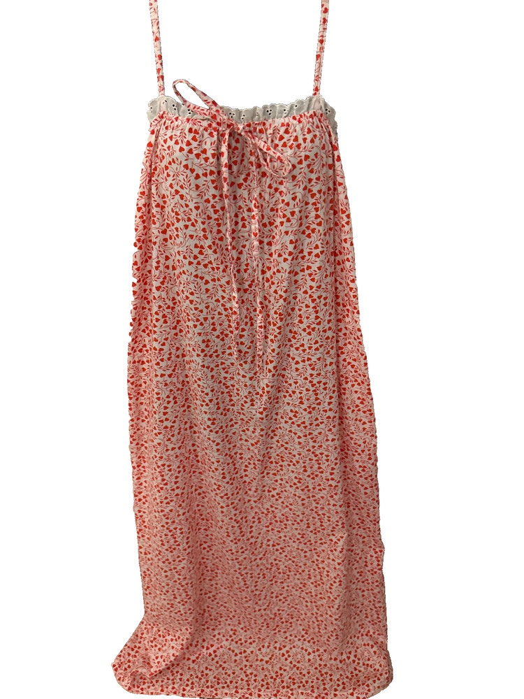 Vintage Accentuate by Lanz Thin Strap Full Length Nightgown Med NO SIZE TAG RARE