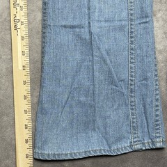 Vintage Lee Jeans Womens 25×30 Blue Flare Bell Bottom Talon 42 Front Seam 70s
