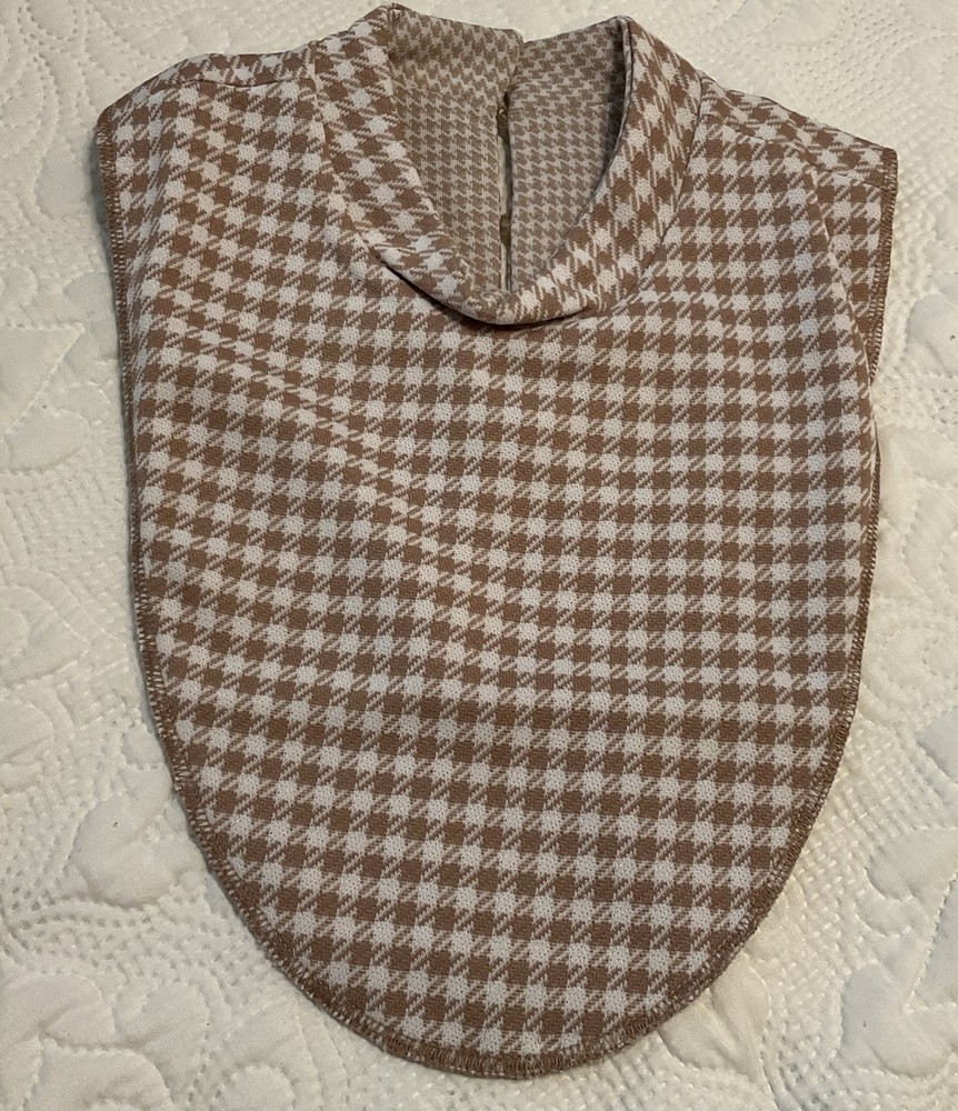 Vintage NEW 60’s~70’s Dickey Dickie Mock Turtleneck Checkered Womens Medium