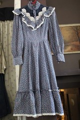 Beautiful Gunne Sax Vtg Clothing Lot 2 Dresses, Peplum Boho Floral, Prairie Midi