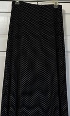 Vintage Dressbarn Maxi Skirt & Shirt Set Women’s Black & White Polka Dot Medium