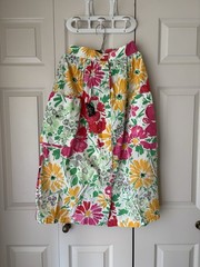 Emanual Ungaro | Vintage 80/90s floral midi skirt. Pockets. Italian. Size 8