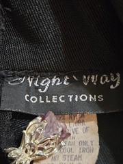 VTG 90s Night Way Collections Black Maxi Slit Dress, U.S.A. TRAD Goth, Y2K