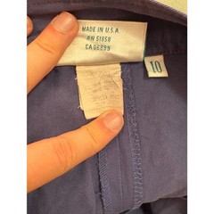 Blue High-Waisted Pleated Trousers Size 10 80s 90s Vtg Small