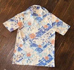 VTG 1960s Psychedelic Pop Art Colorful Mod Retro Disco Shirt Top Womens Sz Small