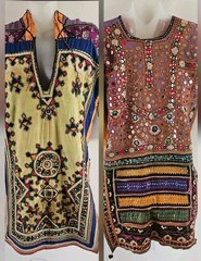 Vintage Kutch Gujarat India Tunic Blouse Handwoven Embroidery Mirror Womens S/M