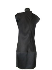 Vintage Requiem dress,French couture black silk/wool by Raffaelo Borriello, 42