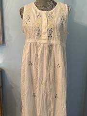 Vintage Women’s Amanda Stewart Intimates Embroidery 100% Cotton Sz Medium