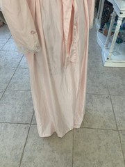 Vtg Judith Ritter Barbizon Boutique Pink Robe Lace Hollywood Regency Wedding