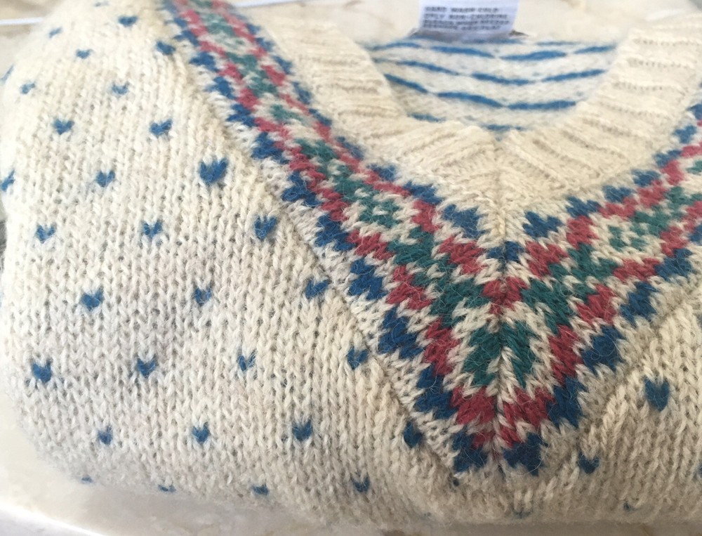 Vintage NWT Carson Pirie Scott Sweater Vest Wool Womens S HONG KONG Rare