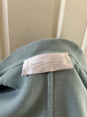 Vintage GENNY Light Blue Coat & Dress Set, Wool Silk Lycra, Size 46 (Italian)