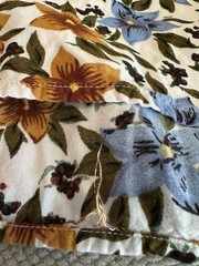 Vintage 90’s Nordstrom BRASS PLUM Floral Button Up Blouse Women’s Medium Rayon